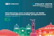 Monitoring and evaluation of SME and …...Monitoring and evaluation of SME and entrepreneurship programmes Parallel session 6 22-23 February 2018 Mexico City SME Ministerial Conference