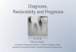 Diagnosis, Restorability and Prognosis€¦ · Diagnosis, Restorability and Prognosis 11.12.18 Shiyana Eliyas Consultant in Restorative Dentistry, St George’s Hospitals, London
