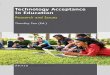 Technology Acceptance in Education Technology Acceptance in Educationwduyck/articles/PynooDevolderTon... · 2014-12-01 · Technology Acceptance in Education Research and Issues Timothy