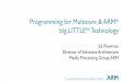 Programming for Multicore & ARM big.LITTLE Technology · 2016-12-08 · Programming for Multicore & ARM® big.LITTLE™ Technology Ed Plowman Director of Solutions Architecture 