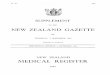MEDICAL REGISTER · 2019-06-28 · 9 SEPTEMBER THE NEW ZEALAND GAZETTE 1337 Medical Register THE following provisions of the Medical Practitioners Act 1950 are published for general
