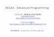 301AA - Advanced Programmingpages.di.unipi.it/corradini/Didattica/AP-18/SLIDES/AP-2018-10.pdf · The Microsoft way: COM, OLE/ActiveX, COM+, and .NET CLR for example, perform some