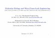 Molecular Biology and Micro/Nano-Scale Engineeringdosequis.colorado.edu/Courses/MicroNano/Lecture/Jan14.pdf · Multi-User MEMS Processes (MUMPS) 14. Smartphone-Controlled Sensors