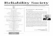 Reliability Society · Franklin, Newsletter Editor, and Bob Loomis, Newsletter As-sociate Editor (and VP Publications), in bringing the Reliabil-ity Society Newsletter to a new level
