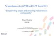 Perspectives on the APFSD and HLPF theme 2019 …...Perspectives on the APFSD and HLPF theme 2019 ... 8.8, 1.4 Eliminate harmful norms and practices SDG targets 5.3, 8.7, 10.3 Ensure