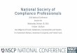 National Society of Compliance Professionals...National Society of Compliance Professionals 2016 National Conference Session 9e Wednesday October 19, 2016 9:45am -10:45am Due Diligence