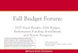 Fall Budget Forum - Ferris State University 22, 2015  · Fall Budget Forum: 2015 Fiscal Results, 2016 Budget, Performance Funding, Enrollment, and Future Prospects David L. Eisler,