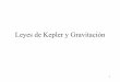 Leyes de Kepler y Gravitaciónmaterias.df.uba.ar/.../07/leyes_de_kepler_gravitacion.pdfLeyes de Kepler y Gravitación 2 Tycho Brahe, a los 14 años observó un eclipse de Sol el 21