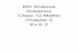RD Sharma Solutions Class 12 Maths Chapter 6 Ex 6...RD Sharma Solutions Class 12 Maths Chapter 6 Ex 6.2 Chapter 6 Determinants Ex 6.2 Q1-i Chapter 6 Determinants Ex 6.2 Q1-ii Chapter