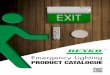 Emergency Lighting PRODUCT CATALOGUE · 358 357 357 458 48 92 168 100 358 48 48 168 100 F Class 1 WHITE LED SLIM EMERGENCY EXIT SIGN SLED W1201M / RM SERIES 6 Technical Data Mode
