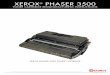 XEROX PHASER 3500 - UniNetXEROX PHASER 3500 TONER CARTRIDGE REMANUFACTURING INSTRUCTIONS The Xerox Phaser 3500 printers are based on a 35-ppm, 1200 dpi engine running a 400 MHz processor