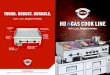 HD GAS OPEN-BURNER HOT PLATES · • Stainless steel splash, exterior and grease drawer HD GAS OPEN-BURNER HOT PLATES HD Gas Hot Plates are available in 2, 4 or 6 burner models and