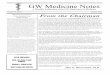 GW Medicine Notes - George Washington University 2016.pdf · GW Medicine Notes A Monthly Publication of the GW Department of Medicine From the Chairman After a nationwide search,