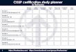 CISSP certification study planner - CISSP study€¦ · Exam ready! Confidentiality, integrity, and availability concepts (CIA) Identification, Authentication, Authorization, and
