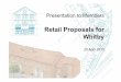 Retail Proposals for Whitby - Borough of Scarborough · – £75k for Prospect Hill highway improvements – £396K for Business Park improvements • Hopper bus service for 5 year