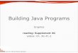Building Java Programs - University of Washington€¦ · Java class libraries, import Java class libraries : Classes included with Java's JDK. organized into groups named packages
