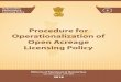 Procedure for Operationalization of Open Acreage Licensing ...online.dghindia.org/oalp/Files/pdf/OALP_Procedure.pdf · relinquishment or surrender from time to time pursuant to the