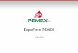 ExpoForo PEMEX · intensivas inversiones de capital realizadas por la empresa, la tasa de restitución de reservas probadas alcanzó 101.1% al 1 de enero de 2012…” “La calificación