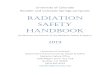 Radiation Safety Handbook€¦ · Safety Handbook (Guidelines and Policies of the Radiation Safety Program) 2019 . University of Colorado . Department of Environmental Health & Safety