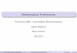 Mathematical Preliminaries - faculty.missouri.edufaculty.missouri.edu/~hedlunda/teaching/2013b/3 - mathprelims.pdf · Mathematical Preliminaries Economics 3307 - Intermediate Macroeconomics