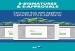 E-SIGNATURES & E-APPROVALS - Secure Messaging€¦ · E-signature & e-approvals: A guide 03 Industry snapshot 04 How e-signatures are used 05 Security risk 09 Type of signatures Benefits