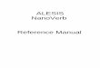 ALESIS NanoVerb Reference Manual - uns.nu · ALESIS NanoVerb Reference Manual . NanoVerb Reference Manual 1 Introduction Thank you for purchasing the Alesis NanoVerb Effects Processor