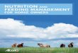 Nutrition and Feeding Management for Horse …Department/deptdocs.nsf/...NutritioN aNd FeediNg MaNageMeNt For horse owNers • 1 iNtroduCtioN With all of the feeds and feedstuffs available