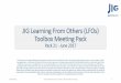 JIG Learning From Incidents (LFIs) Toolbox Meeting Pack · 2017-07-05 · JIG Learning From Others (LFOs) Toolbox Meeting Pack Pack 21 - June 2017 05/07/2017 Joint Inspection Group