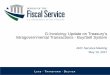 G-Invoicing: Update on Treasury’s Intragovernmental ......G-Invoicing: Update on Treasury’s Intragovernmental Transactions - Buy/Sell System ARC Services Meeting May 10, 2017 Page
