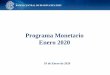 Programa Monetario Enero 2020 - Banco Central de Reserva del … · 2020-01-25 · Tasa de referencia nominal Tasa de referencia real (con expectativas de inflación) Tasa de Referencia