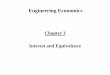 Engineering Economics - Islamic University of Gazasite.iugaza.edu.ps/.../files/2014/01/Chapter-3-engineering-Economics.… · Engineering Economics Chapter 3 Interest and Equivalence