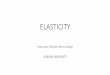 ELASTICITY · PDF file Price elasticity of demand on a linear demand curve •Demand curves may be linear or non-linear. •But they are generally all downward sloping. •With a linear