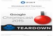 Chromecast 2015 Teardown · the center, and a hockey puck Chromecast Audio on the right. The video models are functionally very similar, sharing the same HDMI output, reset button,