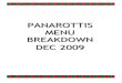 Pan New Menu Breakdown DEC 2009 - Spur Corporationdocuments.extra.spurcorp.com/resources/PANAROTTIS... · Insert Menu Breakdown updated Dec 09 - 3 - of 24 TIKKA SAUCE Spicy traditional