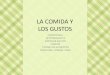 LA COMIDA Y LOS GUSTOSdata.over-blog-kiwi.com/0/95/88/03/20140426/ob_be2... · 4/26/2014  · EXPRESAR GUSTOS COMIDA TIENDAS DE ALIMENTOS DESAYUNO, COMIDA, CENA . FRUTA VOCABULARIO