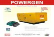 POWERGEN Big on Power Small on Size ador POWERGEN … · Prompt after sales service and excellent product support Fire resistant, Optimally designed acoustic enclosure WELDERS TO