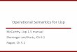 Operational Semantics for Lispweb.cse.ohio-state.edu/~rountev.1/6341/pdf/Lisp.pdfOperational Semantics for Lisp McCarthy, Lisp 1.5 manual Slonneger and Kurtz, Ch 6.1. Pagan, Ch 5.2