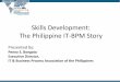 Skills Development: The Philippine IT-BPM Storyproyectos.andi.com.co/camarabpo/Documents/Eventos/... · Skills Development: The Philippine IT-BPM Story Presented by: Penny S. Bongato