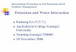Potassium and Water Interaction€¦ · International Workshop on Soil Potassium and K Fertilizer Management Potassium and Water Interaction Fusheng Li (李伏生) Agricultural College