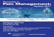 Essentials in Pain Management - Columbia Surgery · 11/14/2017  · Essentials in Pain Management: Update 2017 will improve your understanding of the advances in pain management including