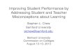 Improving Student Performance by Addressing Student and ...2 Study with Focus Interact with material30-50 min -organize, concept map, summarize,process, reread, fillin notes, reflect,