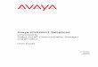 Avaya 3720 DECT Telephone - Avaya 3720 DECT Telephone connected to Avaya Aura¢® Communication Manager