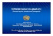 Recent levels, trends and prospects - United Nations€¦ · International migration: Recent levels, trends and prospects Eleventh Coordination Meeting on International Migration