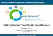 EER Optimizer for DX Air Conditioners · EER Optimizer for DX Air Conditioners Mike West, PhD, PE Advantek Consulting Engineering August 16, 2017 Energy Exchange: Connect • Collaborate
