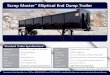 Scrap Master Elliptical End Dump Trailer · Scrap Master Elliptical End Dump Trailer *Standard features or specifications are subject to change without notice. Axles 25,000 lb. 5”
