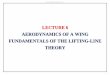 LECTURE 6 AERODYNAMICS OF A WING FUNDAMENTALS OF …€¦ · AERODYNAMICS OF A WING FUNDAMENTALS OF THE LIFTING-LINE THEORY . AERODYNAMICS I The Biot-Savart Law The velocity induced