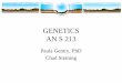 GENETICS AN S 213 - University of Arizona · Contact Information Dr. Gentry 225 Shantz (West end, main floor, in small hallway) Office 626-3642 Lab 626-3572 Email pgentry@u.arizona.edu