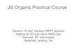 JS Organic Practical Course - School of Chemistry · 2018-02-27 · Generic Carbon-13 data is provided for various products produced in the Junior Sophister Organic Chemistry Practical