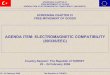 AGENDA ITEM: ELECTROMAGNETIC COMPATIBILITY (89/336/EEC) · agenda item: electromagnetic compatibility (89/336/eec) screening chapter 01 free movement ... preparation and implementation