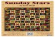 Sunday Stars - bearcreekquiltingcompany.storage.googleapis.com · Sunday Stars Finished quilt size: 361/2" x 361/2"• Finished block size: 4" x 4" pair together on the drawn diagonal